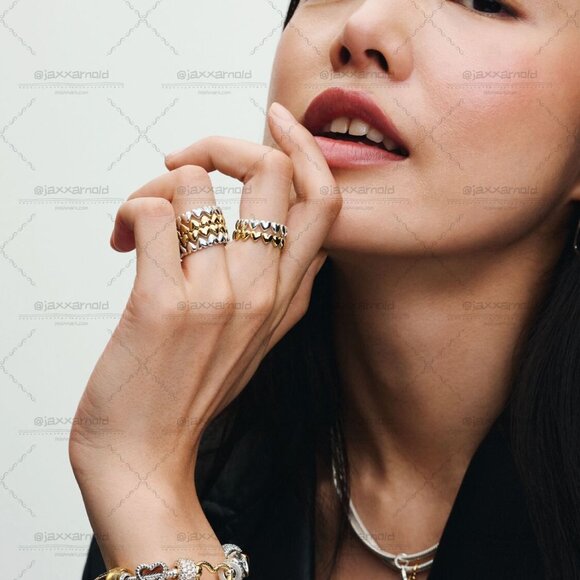 Pandora Beaded Open Heart Charm - Picture 5 of 5